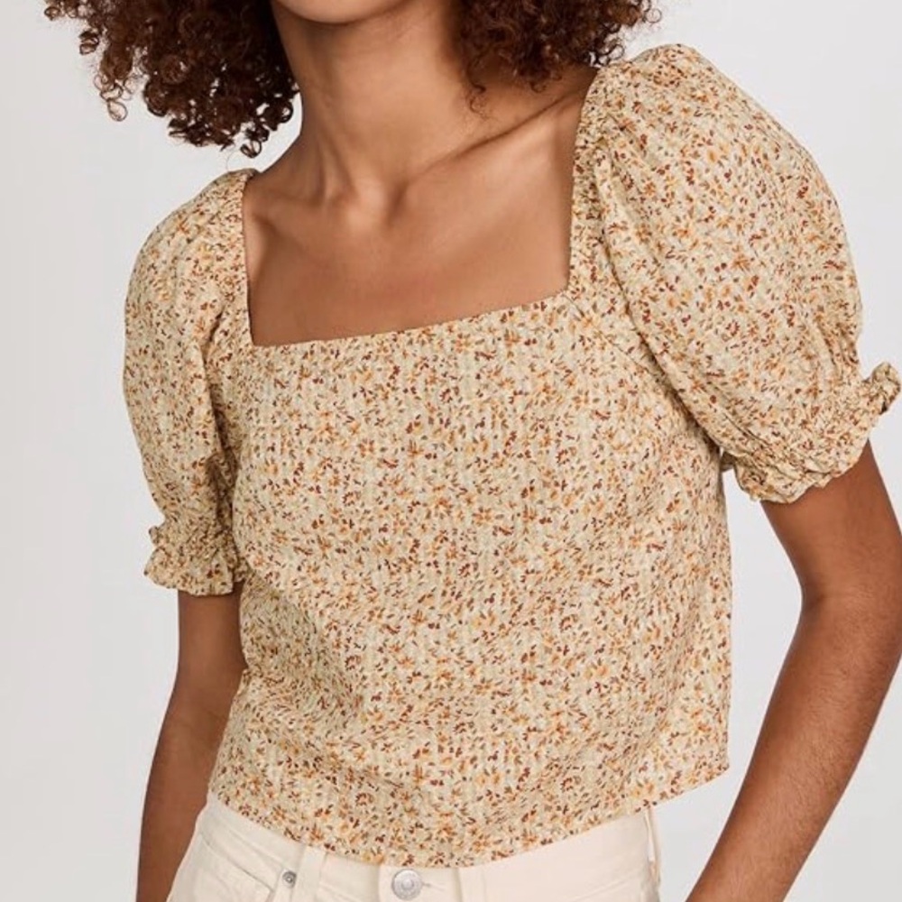 Madewell Hopewell Puff-Sleeve Top